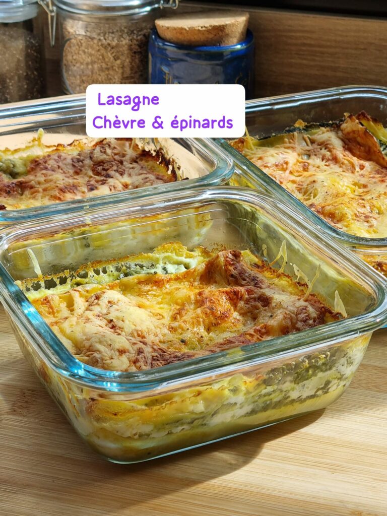 Lasagne épinards chèvre