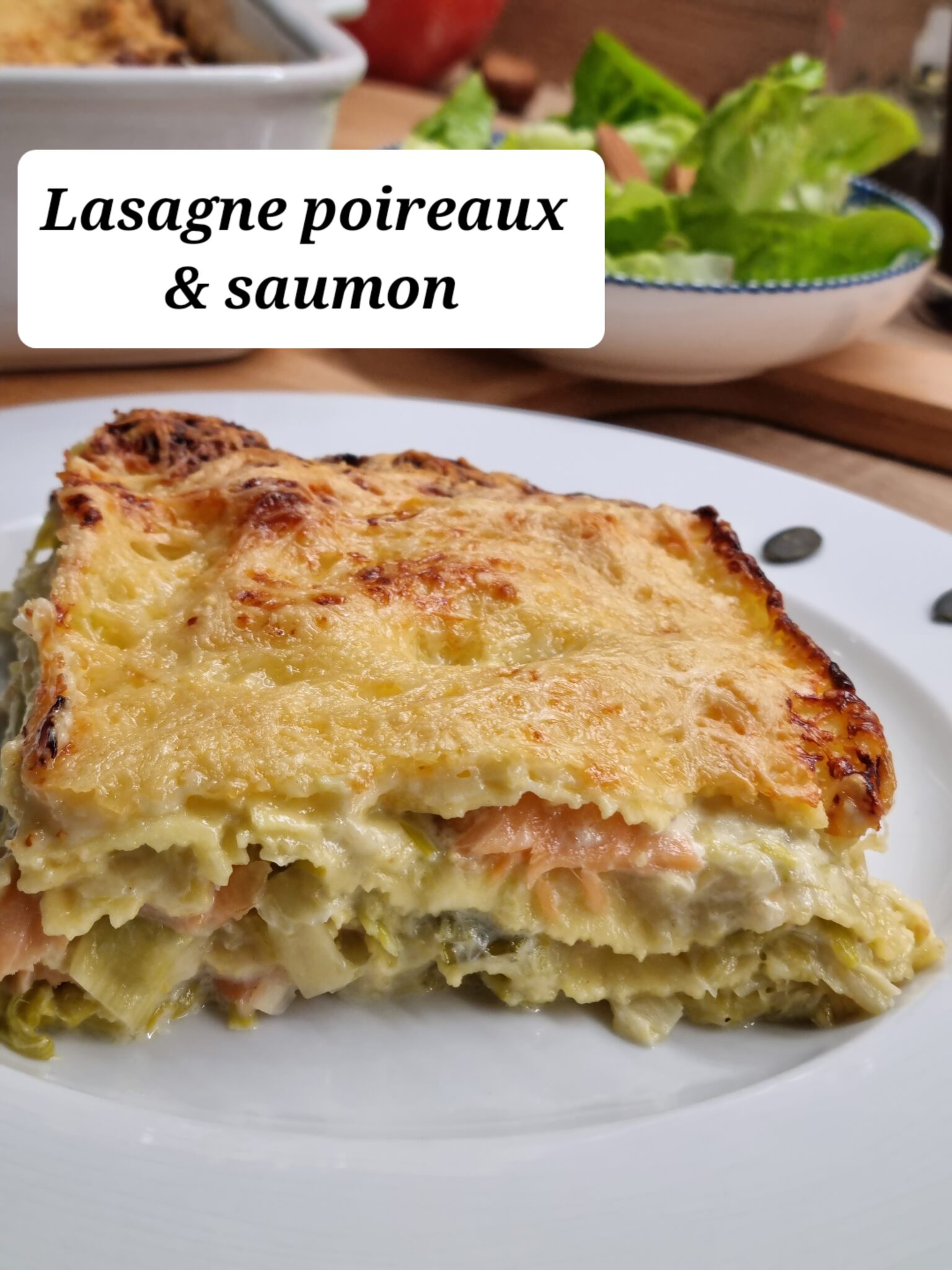 Lasagne poireaux saumon